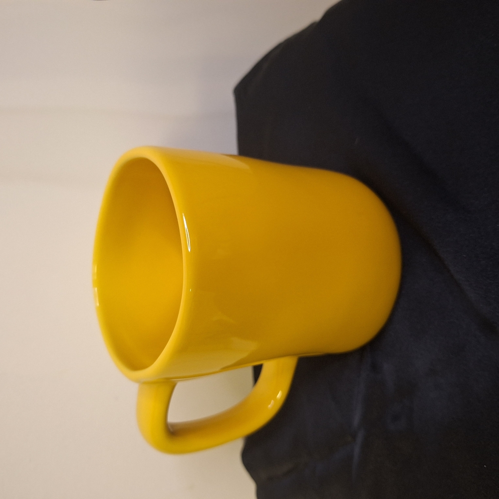 Rae Dunn Yellow Ceramic Mugs Artisian Collection - Picture 4 of 5